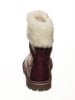 POM POM Leder-Winterstiefel in Lila
