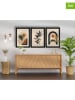 ABERTO DESIGN 3-delige set: ingelijste kunstdrukken op hout