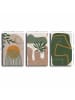 ABERTO DESIGN 3er-Set: Leinwanddrucke - (L)70 x (B)45 cm