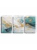 ABERTO DESIGN 3er-Set: Leinwanddrucke - (L)70 x (B)45 cm