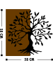 ABERTO DESIGN Wanddekor "Agac" - (B)58 x (H)58 cm