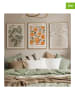 ABERTO DESIGN 3er-Set: Gerahmte Kunstdrucke - (B)33 x (H)48 cm