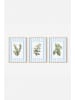 ABERTO DESIGN 3er-Set: Gerahmte Kunstdrucke - (B)50 x (H)70 cm
