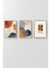 ABERTO DESIGN 3er-Set: Gerahmte Kunstdrucke - (B)33 x (H)48 cm