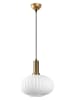 ABERTO DESIGN Hanglamp goudkleurig/wit - (H)118 x Ø 30 cm