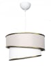 ABERTO DESIGN Hängeleuchte in Creme/ Weiß - (H)70 x Ø 30 cm
