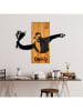 ABERTO DESIGN Dekoracja ścienna "Banksy - Flower Thrower" - 69 x 58 cm