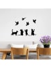 ABERTO DESIGN Dekoracja ścienna "Birds Playing With Cats" - 110 x 79 cm