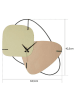 ABERTO DESIGN Wanduhr "Brazil" in Hellbraun/ Grün - Ø 58 cm