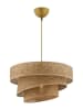 ABERTO DESIGN Hanglamp beige/goudkleurig - Ø 40 cm
