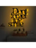 ABERTO DESIGN Led wanddecoratie "Dont Forget To Smile" - (B)70 x (H)67 cm