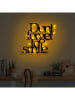 ABERTO DESIGN Led wanddecoratie "Dont Forget To Smile" - (B)70 x (H)67 cm