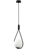 ABERTO DESIGN Lampa wisząca "Gharib" w kolorze czarnym - 136 x 20 cm