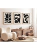 ABERTO DESIGN 3er-Set: Gerahmte Kunstdrucke