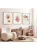 ABERTO DESIGN 3er-Set: Gerahmte Holzkunstdrucke
