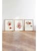 ABERTO DESIGN 3er-Set: Gerahmte Holzkunstdrucke