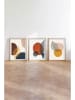 ABERTO DESIGN 3-delige set: ingelijste kunstdrukken