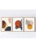 ABERTO DESIGN 3-delige set: ingelijste kunstdrukken