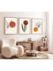 ABERTO DESIGN 3er-Set: Gerahmte Kunstdrucke