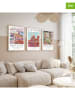 ABERTO DESIGN 3-delige set: ingelijste kunstdrukken op hout
