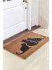 ABERTO DESIGN Deurmat "Kediler" bruin