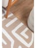 ABERTO DESIGN Kurzflor-Teppich in Beige/ Creme