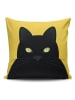 ABERTO DESIGN Poszewka w kolorze czarno-żółtym na poduszkę