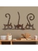 ABERTO DESIGN Wanddecoratie "Rusty Cats" - (B)60 x (H)33 cm
