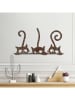 ABERTO DESIGN Wanddecoratie "Rusty Cats" - (B)60 x (H)33 cm