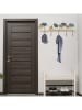 ABERTO DESIGN Wandgarderobe in Gold/ Blau - (B)61 x (H)22,5 cm