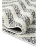 ABERTO DESIGN Hochflor-Teppich "Sevilla" in Creme/ Hellgrau