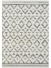 ABERTO DESIGN Hochflor-Teppich "Sevilla" in Creme/ Hellgrau