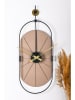 ABERTO DESIGN Wandklok lichtbruin/zwart - (B)29 x (H)77 cm