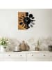 ABERTO DESIGN Zegar ścienny "Clock - 32" w kolorze jasnobrązowo-czarnym - 60 x 58 cm