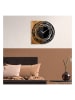 ABERTO DESIGN Wandklok zwart/lichtbruin - (B)58 x (H)58 cm