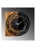 ABERTO DESIGN Wandklok zwart/lichtbruin - (B)58 x (H)58 cm