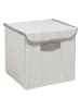 ABERTO DESIGN Aufbewahrungsbox in Grau/ Weiß - (B)30 x (H)30 x (T)30 cm