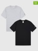 Champion 2er-Set: Shirts in Schwarz/ Grau