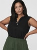 ONLY Carmakoma Bluse in Schwarz