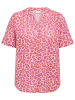 ONLY Carmakoma Bluse in Orange/ Pink/ Rosa