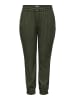 ONLY Carmakoma Spodnie dresowe w kolorze khaki
