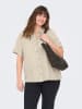 ONLY Carmakoma Hemd "Coco" in Beige