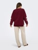 ONLY Sweatshirt in Bordeaux