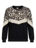 ONLY Pullover in Schwarz/ Creme