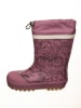 POM POM Gummistiefel in Rosa/ Schwarz