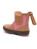 bisgaard Gummistiefel in Hellbraun/ Pink