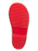 POM POM Gummistiefel "Solid" in Rot/ Beige