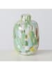 Boltze Vase ''Greena'' in Grün/ Weiß - (H)17 x Ø 13 cm