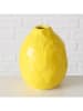 Boltze Wazon "Zitronella" w kolorze żółtym - wys. 12 x Ø 9 cm