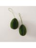 Boltze 4-delige set: decohangers "Eggo" crème/groen - (H)8 cm